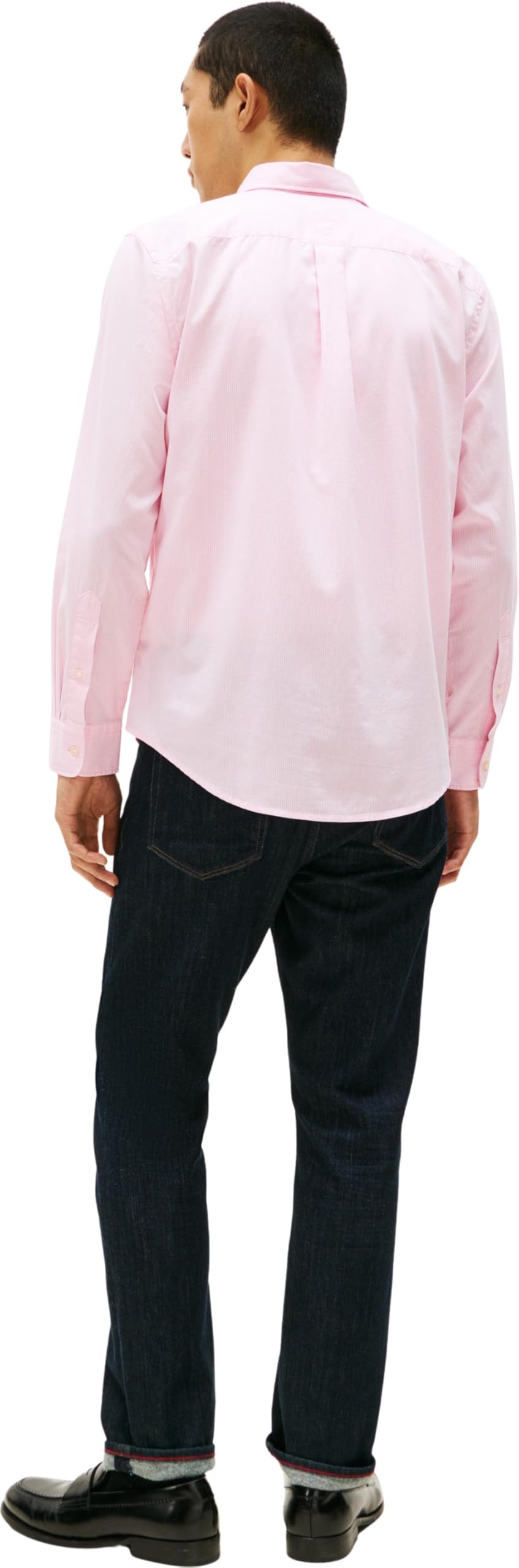 Tommy Hilfiger Uomo Camicia Flex Poplin Micro Gingham Regular Fit