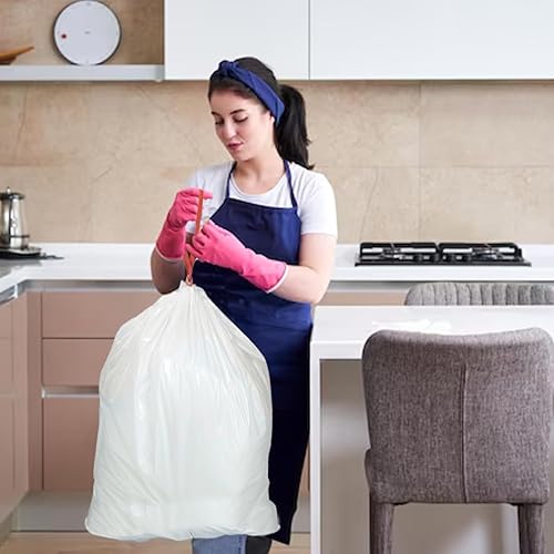 Miniatura 7 de Bolsas de basura de 8 a 10 galones, 120 unidades, bolsas de basura de rollo múltiple, bolsas de basura grandes para cocina, sin olor y resistentes,
