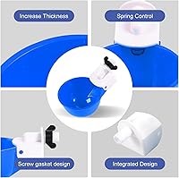 Vista 5 de Vasos para bebederos de pollo (paquete de 8/azul) – Alimentador automático de agua grande para pollos para patos, pollitos, pavos, codorniz