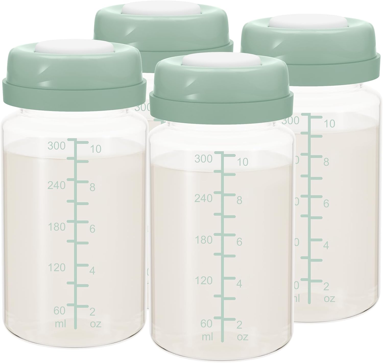 Milk Storage Bottle, Compatible with Momcozy Breast Milk Cooler, Also Compatible with Spectra S1 S2, Motif Luna Pumps, 4PCS