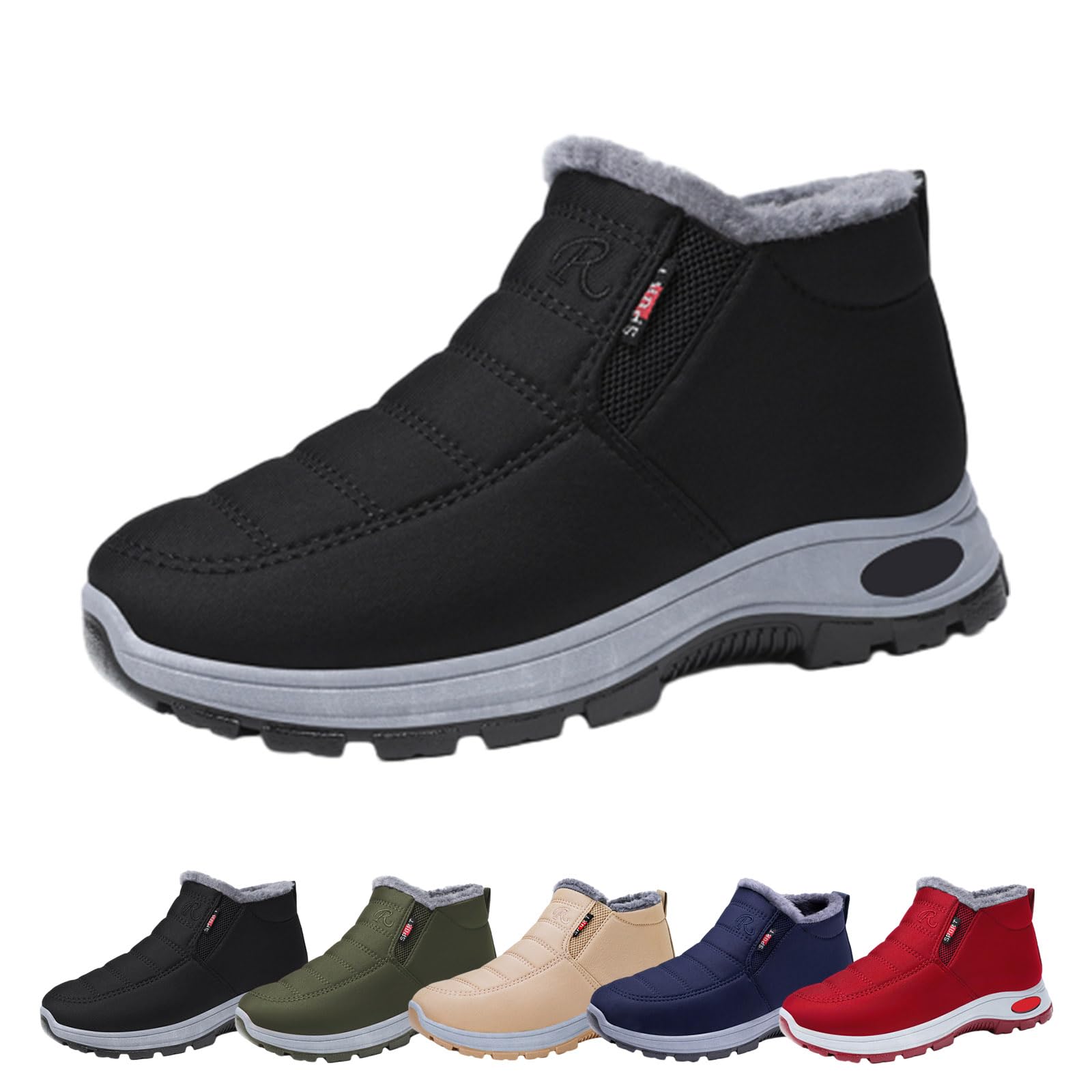 Slip on inverno neve caviglia stivali per le donne calde scarpe da