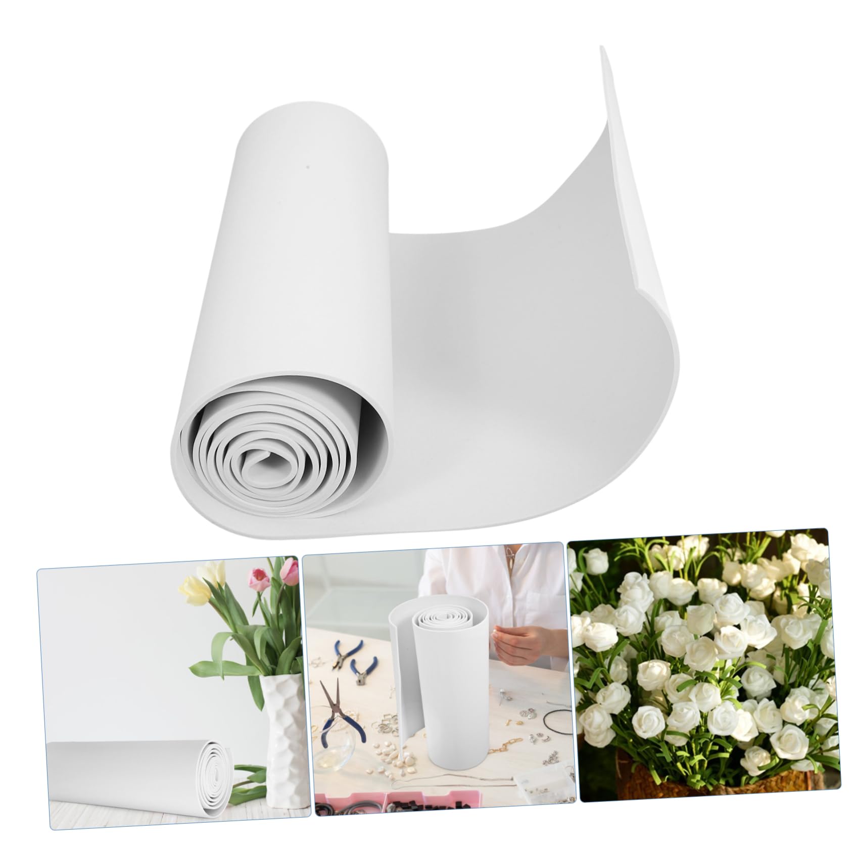 Lot De 3 Rouleaux De Feuilles Eva pour Créatifs Matériaux De Modélisme Feuilles Eva Légères en Mousse pour Projets Scolaires Et Cosplay