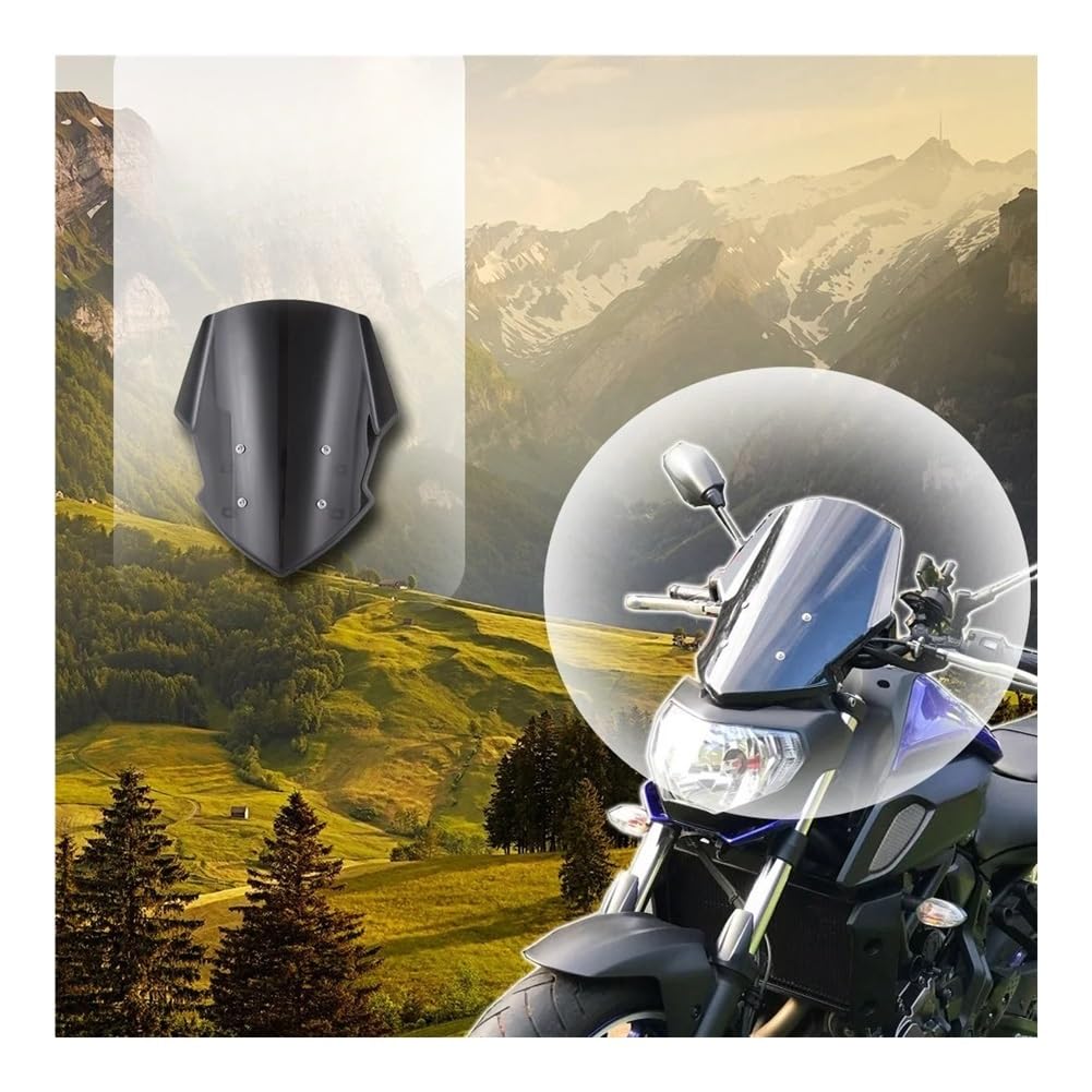D'écran Déflecteurs Moto Pare-Brise De Moto Pare-Brise Pare-Brise pour MT07 FZ07 2013 2014 2015 2016 2017 2018 2019 2020