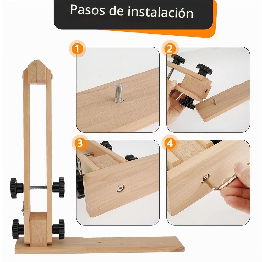 Pinzas de Costura de Cuero de Madera artesanal, Coser Clip de Madera,Herramienta de Costura de Cuero,9pcs cosidas a mano de cuero, agarre seguro, multifuncional, para Artesanía de Cuero DIY