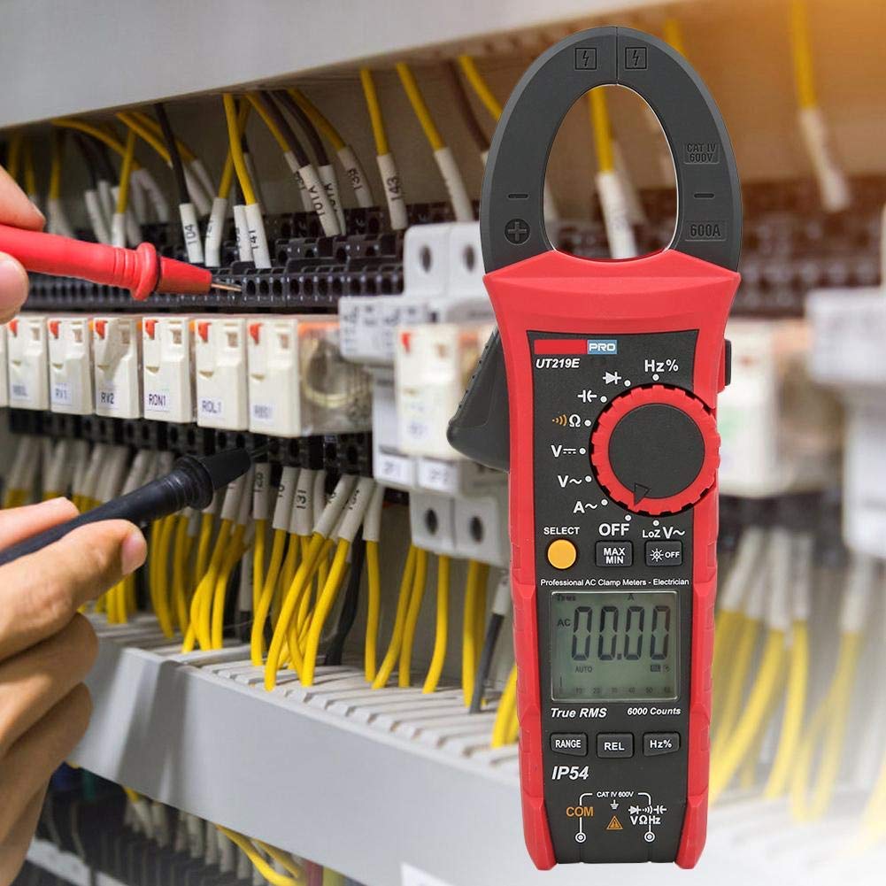 UNI-T UT219E UT219M UT219DS Pro Clamp Meter Digital Professional Pliers Ammeter 6000 Counts Electrical Repair Meter Tester(UT219E)