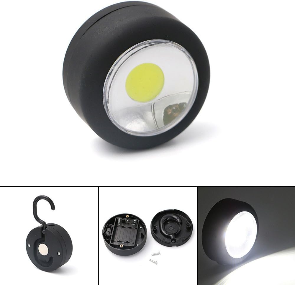 Magnetic Hiking COB LED Light Folding Hook Working Flashlight Camping Lamp