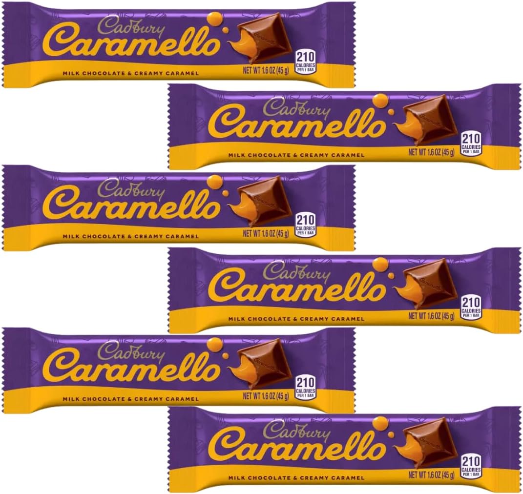 Caramel Chocolate Bar Bundle With Dairy Milk Caramello 45g (6 Pack)