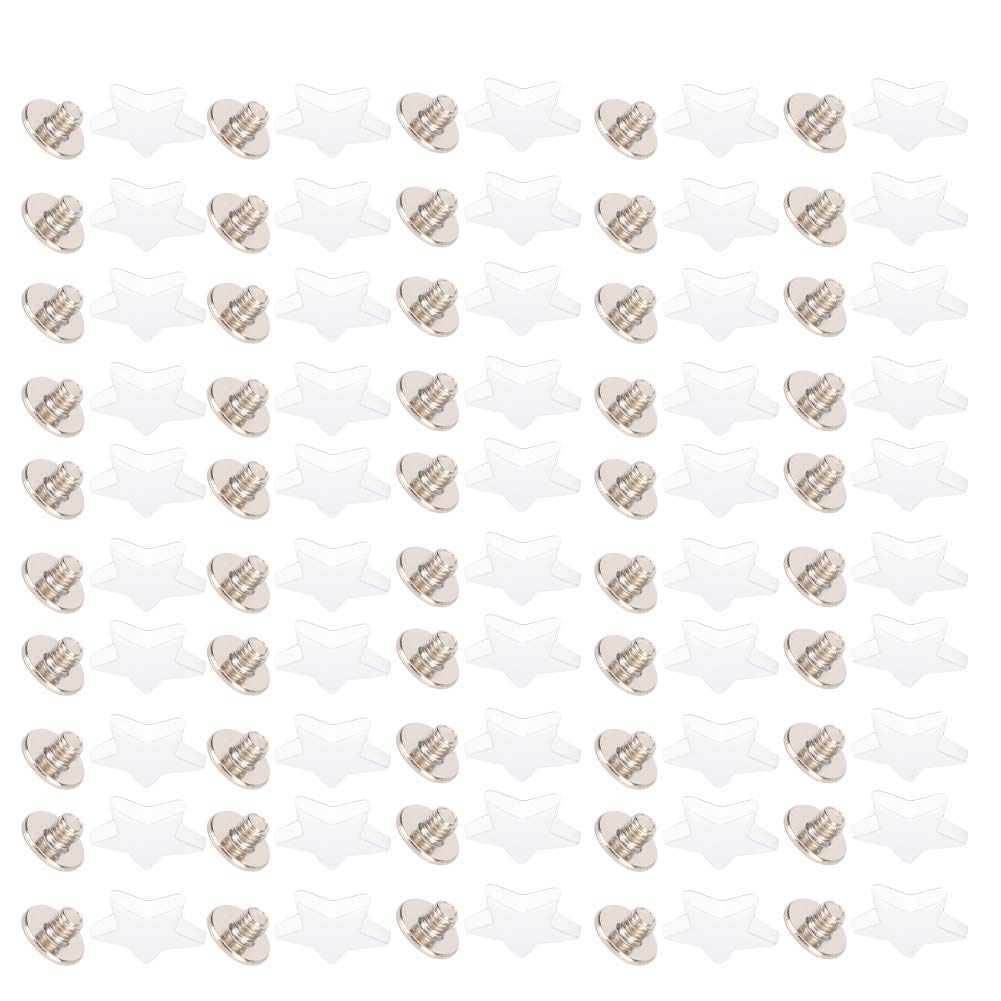 Saving Money Star Shape Rivet, Anti‑Rust Smoothing Stud Button, Exquisite for Luggage Leather Bags(white)-image-43