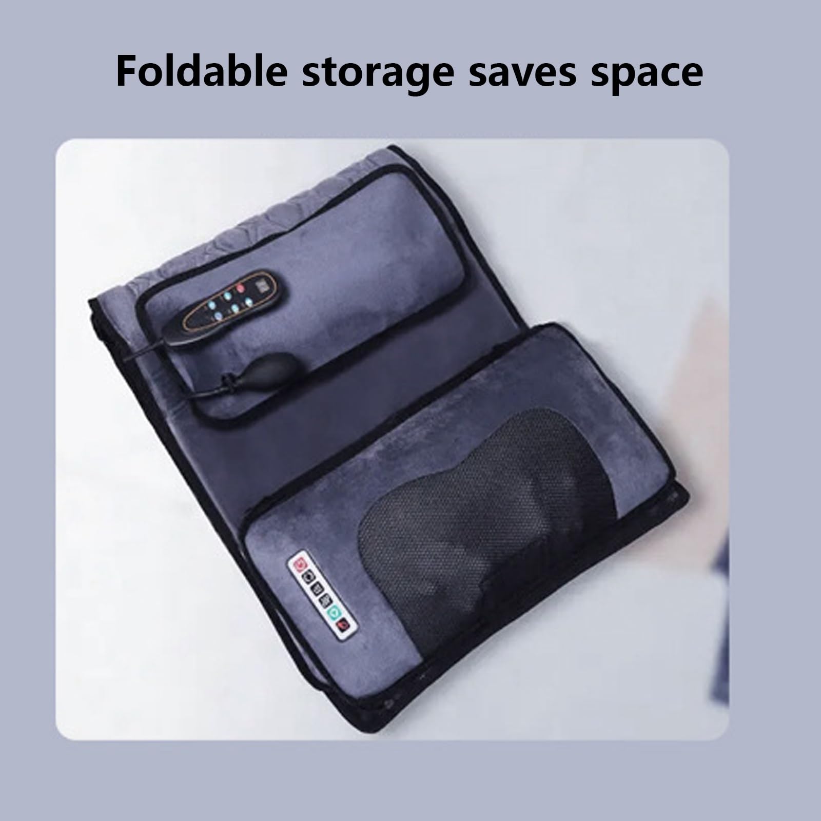 Colchon Masajeador 9 Niveles De Intensidad y Configuraciones Terapia de Calor a Temperatura Constante Colchoneta Masajeadora Cuerpo Entero Ideal para Sofás y Oficinas