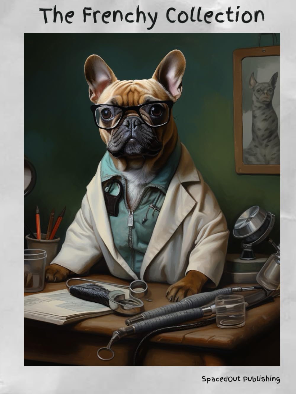 Tableau de chien style humain The Frenchy Collection pour salon chaleureux