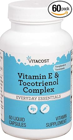 Vitacost Vitamin E & Tocotrienol Complex -- 60 Liquid Vegetarian Capsules