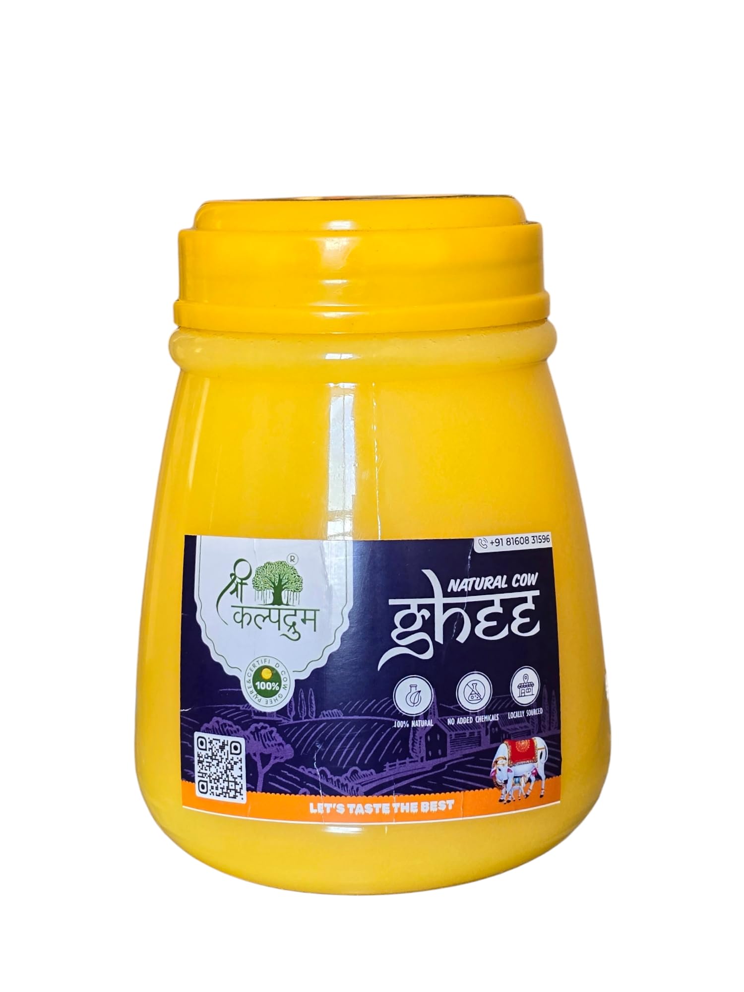 Shri Kalpadruma Natural Cow Ghee Pure Cow Ghee - Desi Ghee with Rich Aroma (1Litre) (B0D1VZ1GL1) Amazon Price History, Amazon Price Tracker