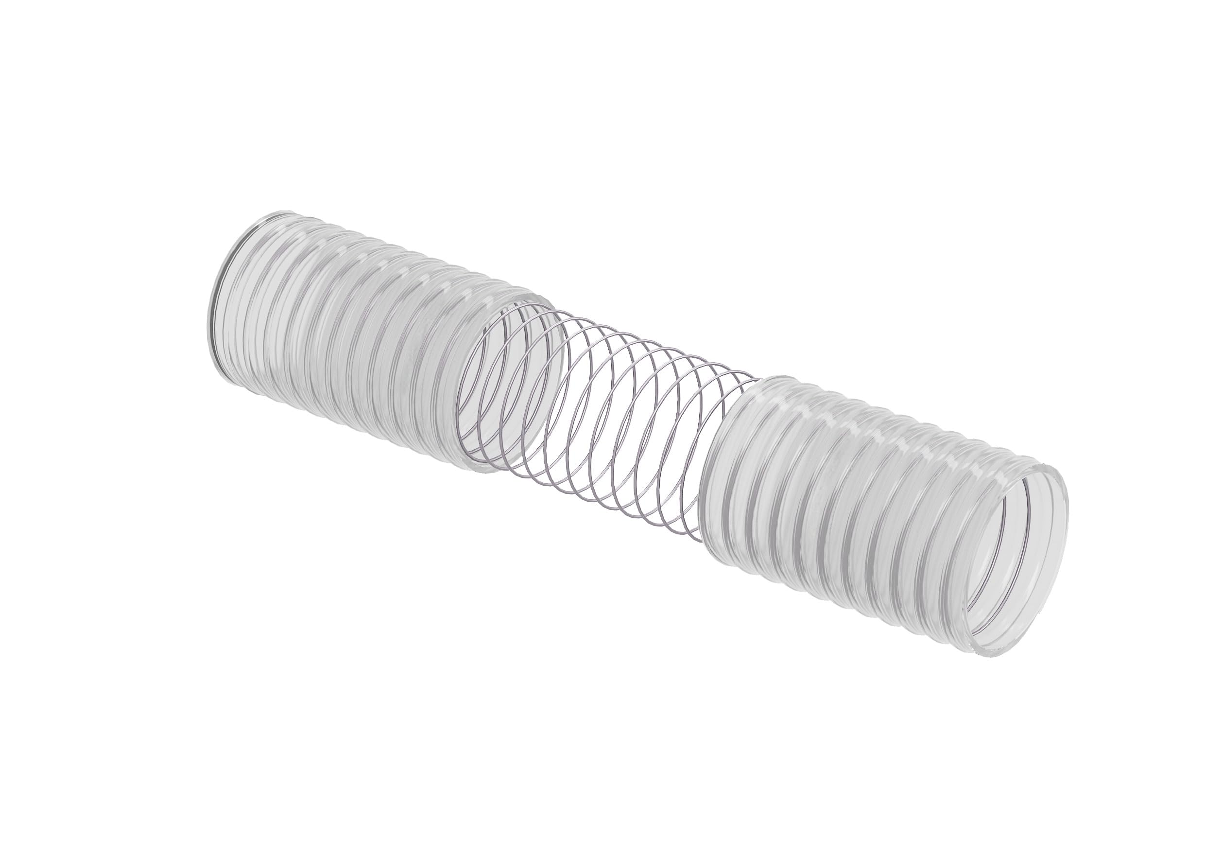 Saugschlauch 1 Zoll mit Stahlspirale, 10m – knickfest & vakuumfest – flexibler Saug- & Druckschlauch – 2–50m – für Pumpe, Wasser, Absaugung, Garten & Industrie (10m)