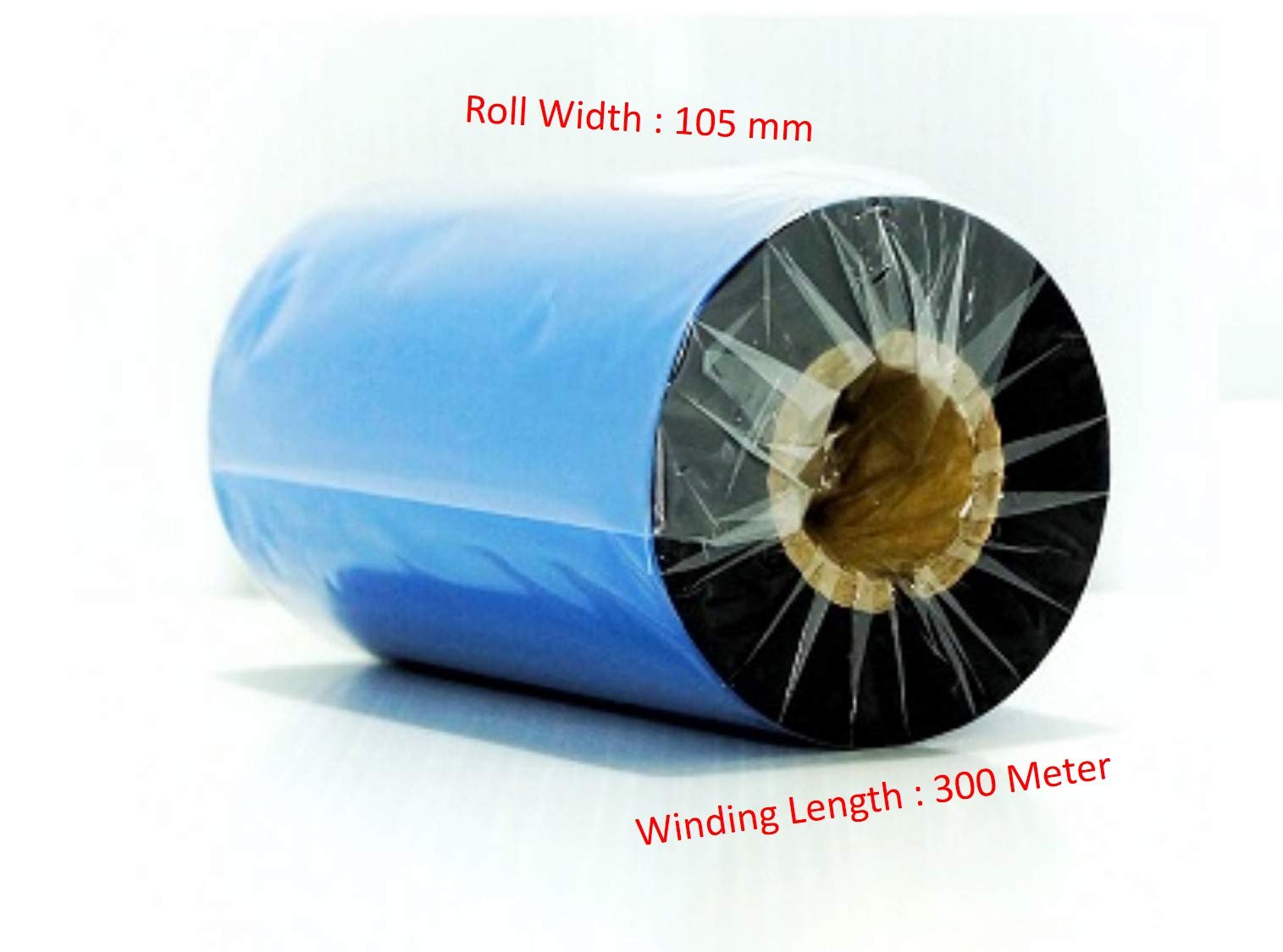 105 X 300 Meters, 1 Inch core, Thermal Transfer Barcode Labels Premium Wax Ribbon for Desktop Printer TSC, Zebra, Citzen, WEP, Datamax, Thosiba, Sato Etc.(Pack of 1)