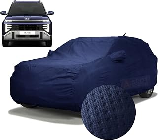 ASCOT, CAR COVER Premium 3-Layer Waterproof & Heat-Resistant Car Cover for Hyundai Venue 2025-2026 | UV Shield, Dustproof,... Price In India