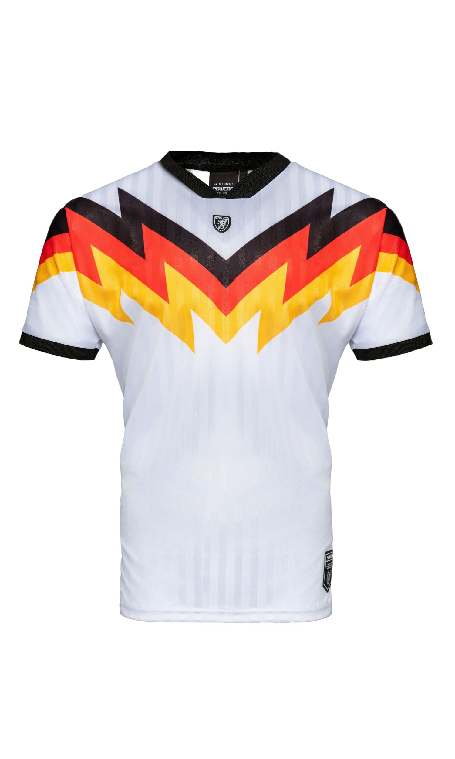 PGWEAR Fußball Trikot – Herren Trikot im Deutschland-Stil mit Rückennummer 12 – Limitierte Edition – Made in Europe