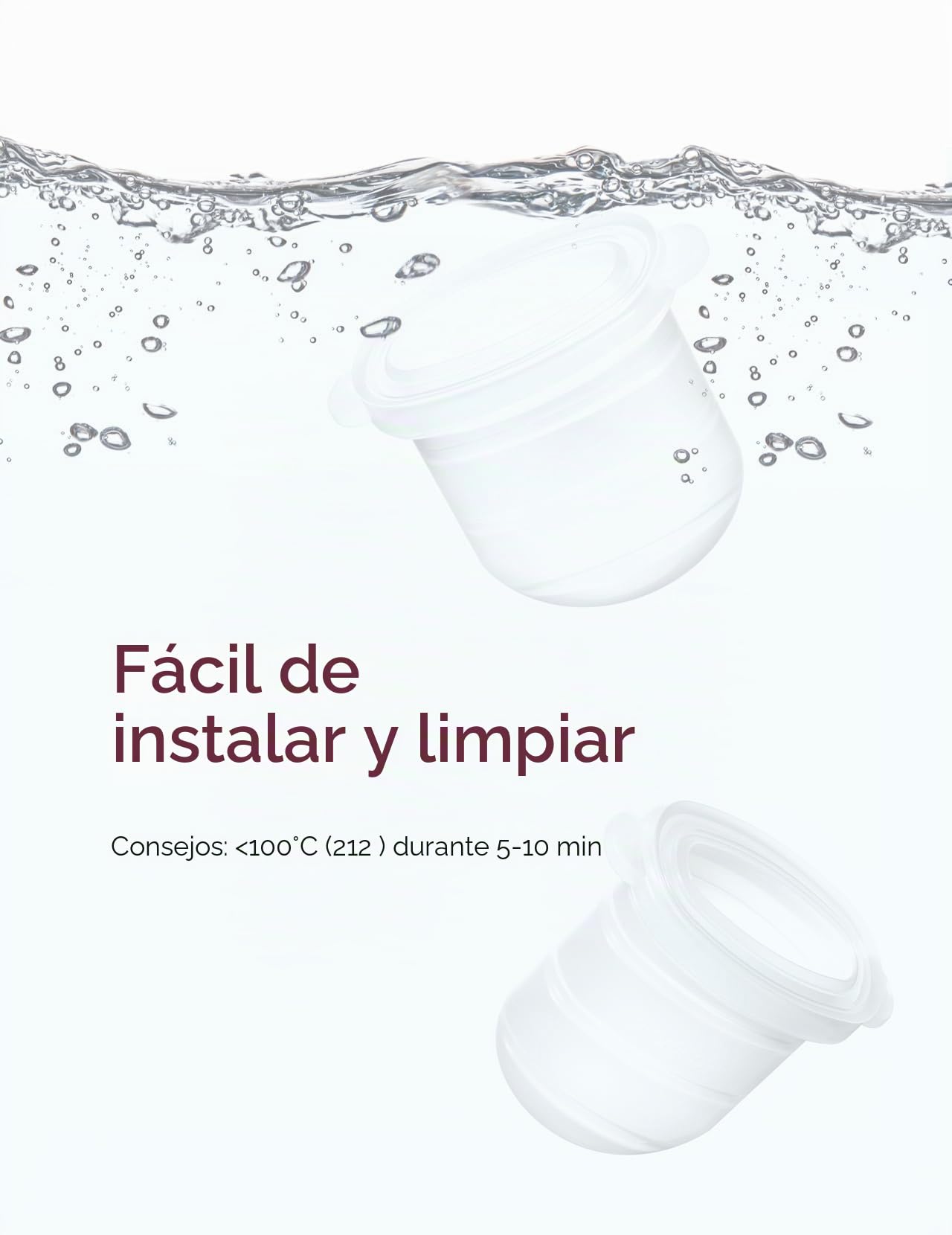 Momcozy Mobile Style | M6 Diafragma, Accesorios de Repuesto Originales para el Extractor de Leche Mobile Style | M6, 2 Piezas