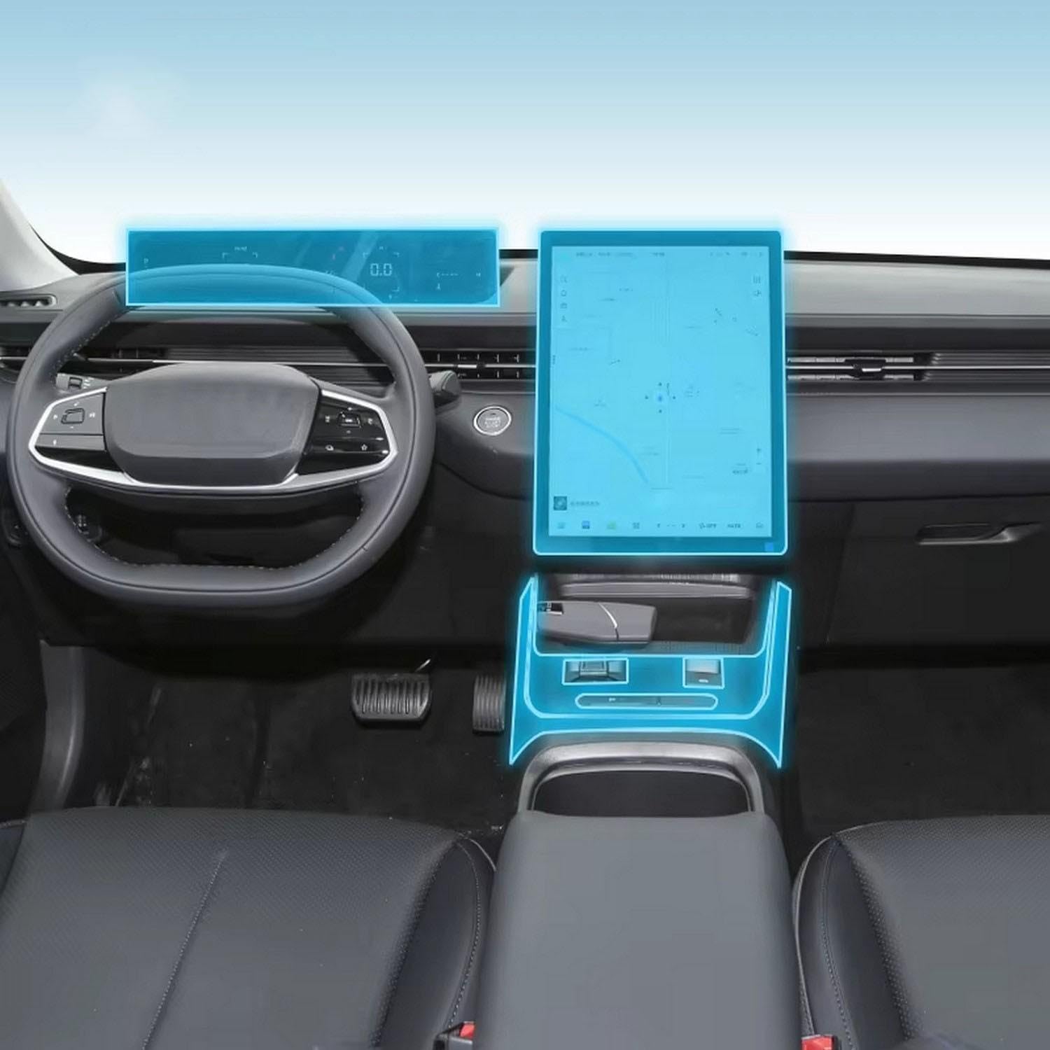 Film transparent de console centrale TPU anti-rayures pour Changan Lamore 2023 2024