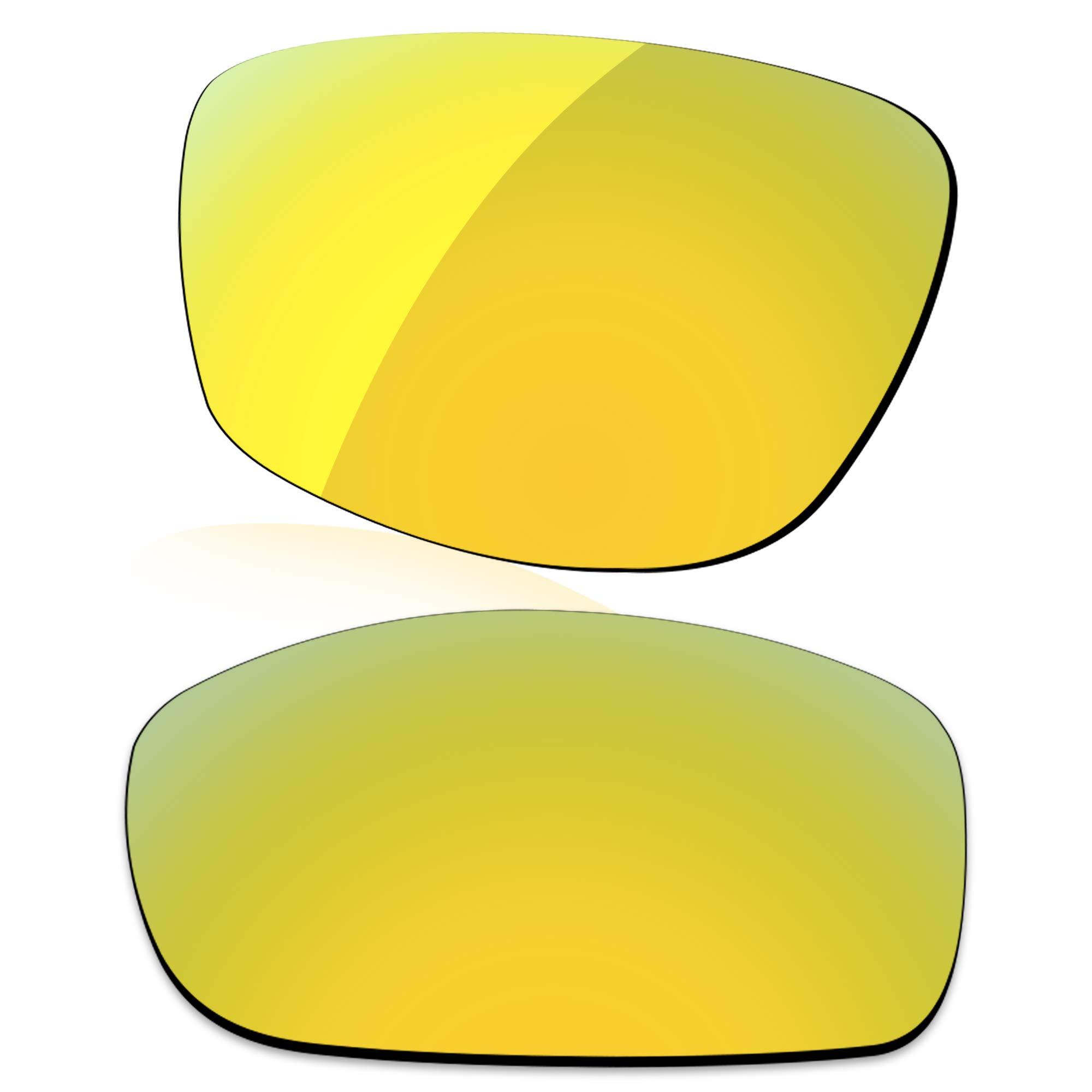 LenzReborn Polarized Lens Replacement for Oakley Si Ballistic Det Cord Sunglass - Golded Yellow - Polarized Mirrored