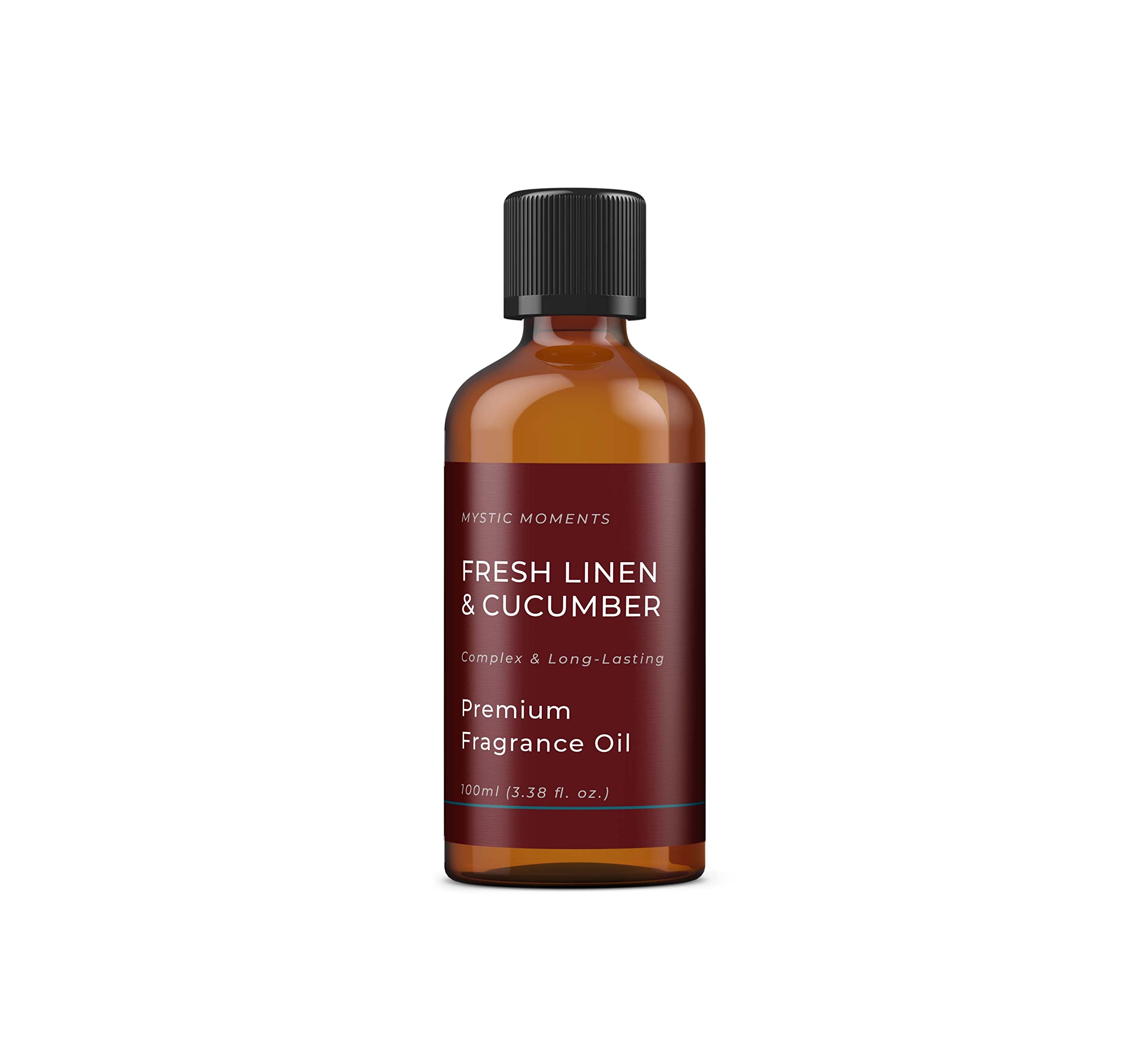 Mystic Moments | Fresh Linen & Cucumber Fragrance Oil - 100ml - Perfect for Soaps, Candles, Bath Bombs, Oil Burners, Diffusers and Skin & Hair Care Items