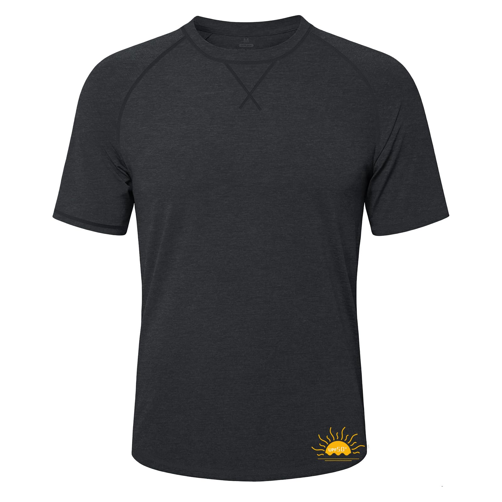 MEETWEE Herren UPF50+ Rashguard UV Shirt Langarmshirt UV Schutz Shirts, UV Sonnenschutz Atmungsaktiv Langarm Outdoor Angeln Laufen Wandern Funktionsshirt