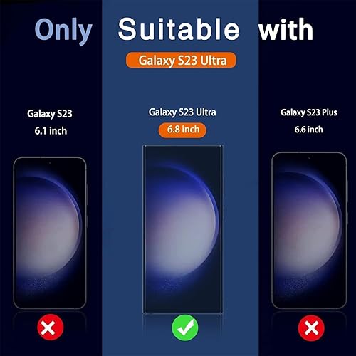 Miniatura 7 de Milomdoi Paquete de 33 Protector de pantalla UV para Samsung Galaxy S23 Ultra accesorios de vidrio templado paquete de 3 protectores de pantalla