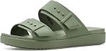 Crocs Women's Brooklyn Buckle Low Low, LiteRide Footbed Sandals