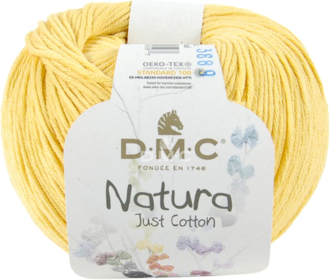 DMC Natura Yarn, 100% Cotton, Light Green N12, 9 x 9 x 7 cm