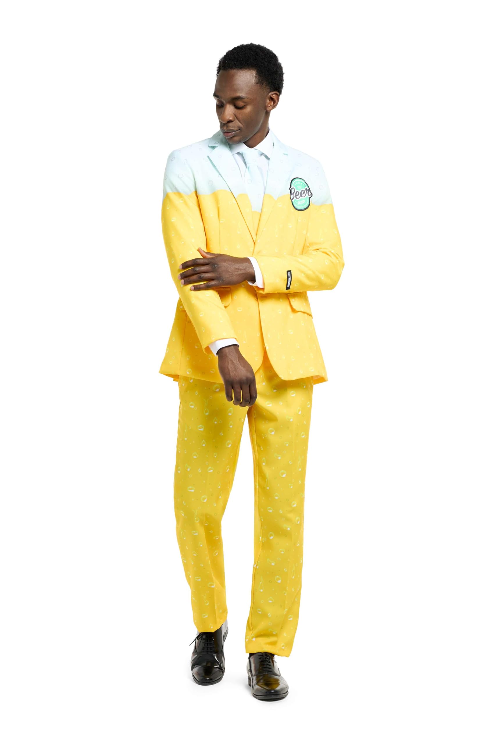 Rubies (M (Eu 48-50)) Mr. Beer Suitmeisters Adult Costume Yellow