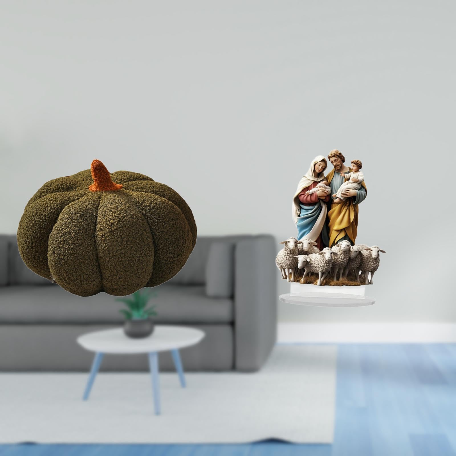 ARTISOUL® Halloween Pumpkin Plush Sofa Cushion for Bedroom Bed Room Holiday Fireplace Tabletop Ornament Unique DIY Acrylic Desktop Decor Gift | Home & Garden | Home D?©cor | Pillows-image-34