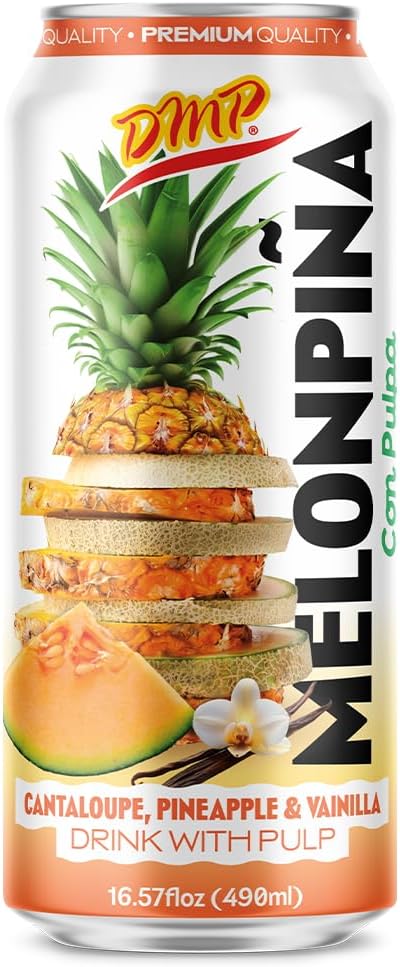 Melon with Pineapple and Vanilla Drink with Pulp 16oz / Bebida de Melon y Piña con Vanilla y Pulpa 16oz (6)