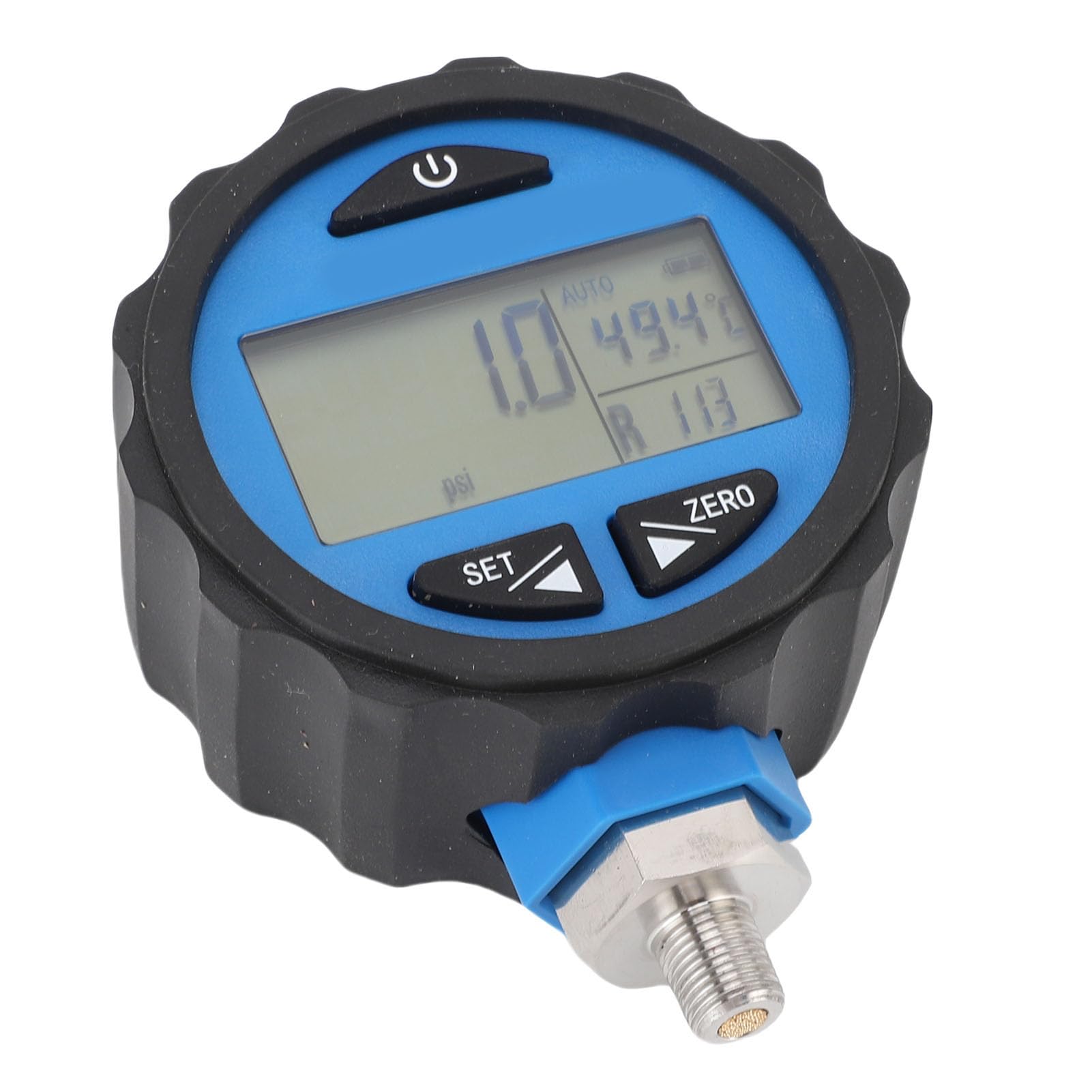 FTVOGUE Misuratore di Pressione Digitale, Display LCD Accurato con Avviso di Sovraccarico, Misurazione della Pressione multiunità per Uso HVAC e Automobilistico