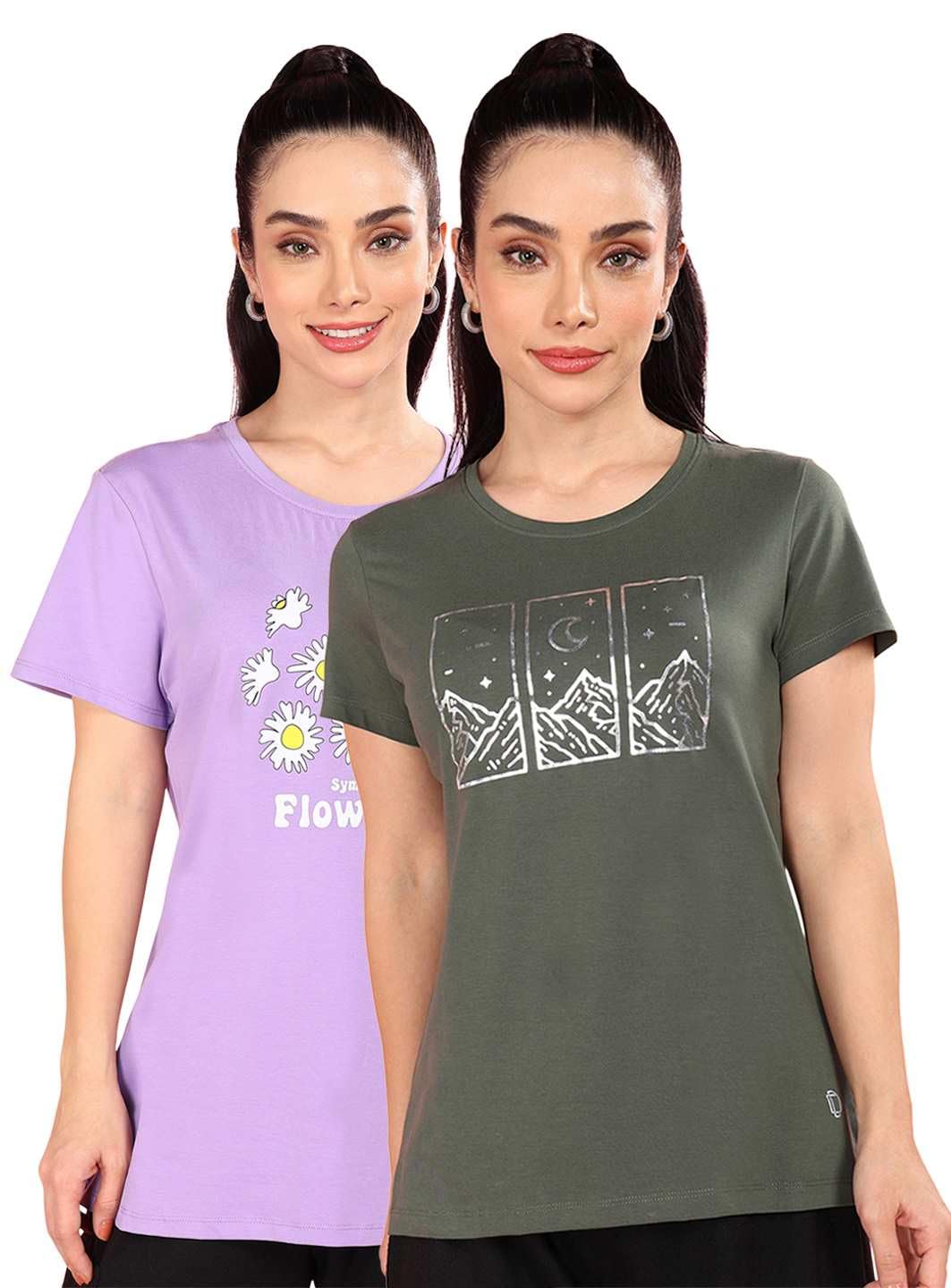 dollar Women's Pack of 2 Printed T-Shirts-picture-49