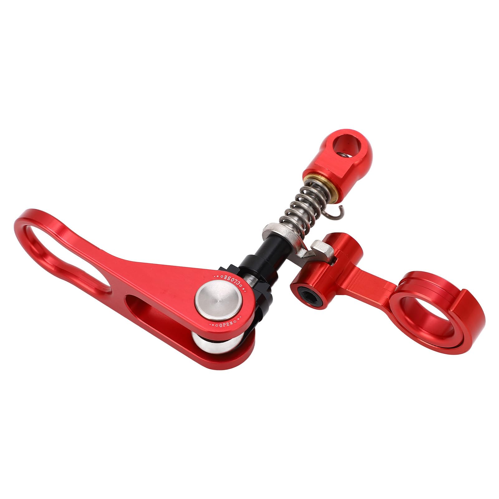 Maniglia del morsetto del reggisella a sgancio rapido e clip del telaio posteriore, morsetto del sedile della bici in lega di alluminio per bici pieghevole, morsetto del (Rossa)