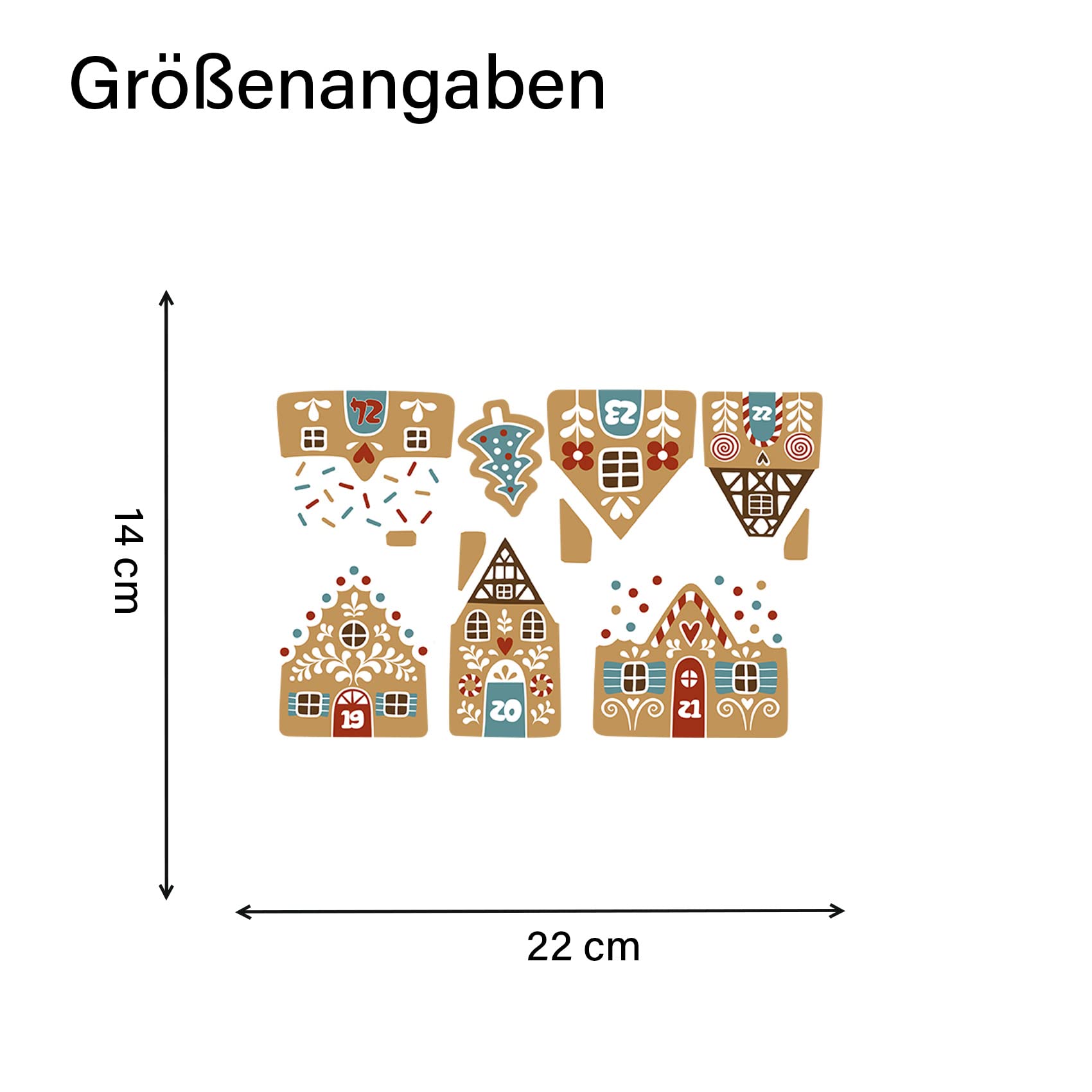 DIY Adventskalender Zahlen 1-24 Zum Aufkleben – Goldene Sticker Für Selbstgemachte Weihnachtskalender & Geschenke