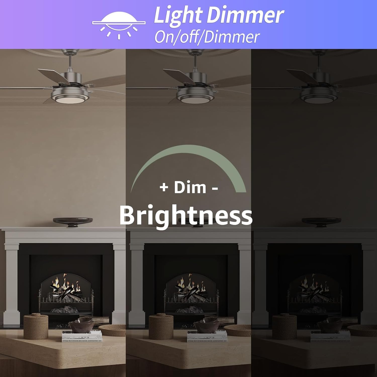 Nuevo - Set telecomando universale da soffitto 3 in 1 con 3 livelli di velocità e 4 timer, ricevitore e trasmettitore ventilatore per casa, ufficio, hotel
