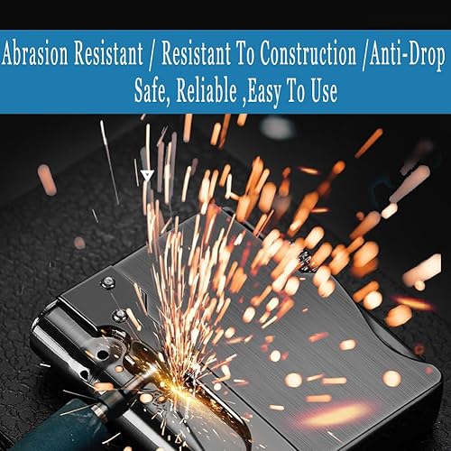 Miniatura 8 de WEQTETJU Encendedor de antorcha, fresco, diseño único, inflable y ajustable, encendedor de butano, regalo para hombres (butano no incluido) (negro)