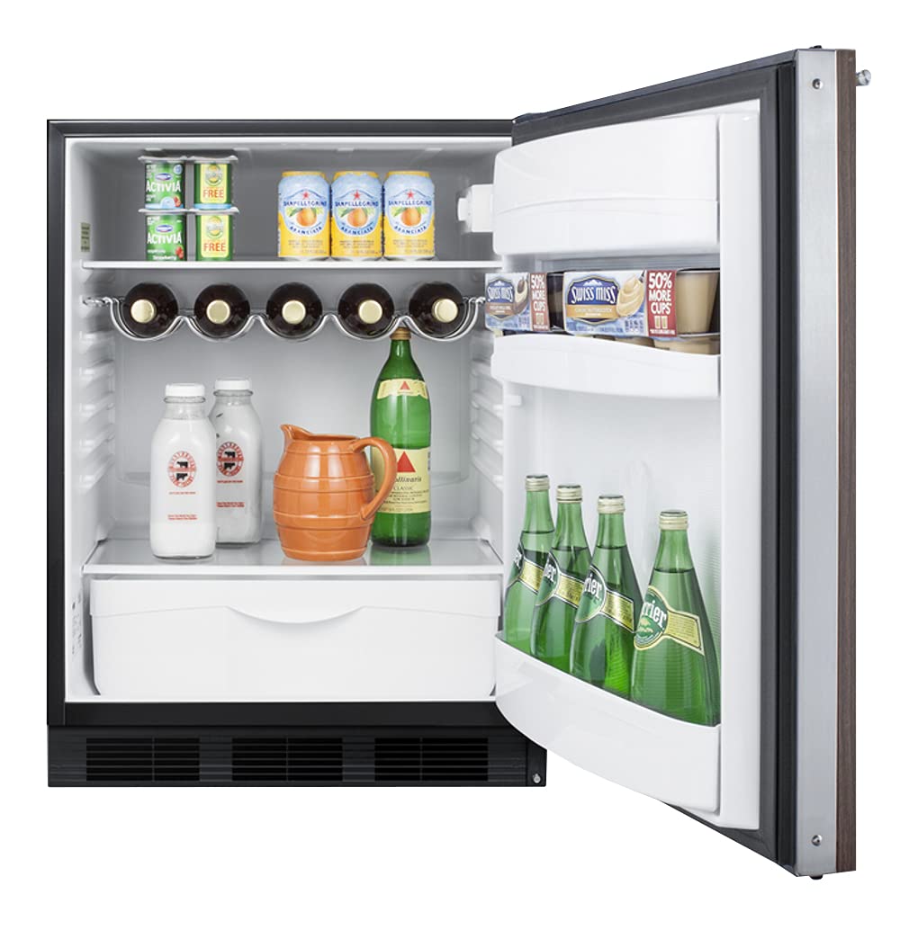 24 In. W 5.5 Cu. Ft. Mini Refrigerator In Walnut Without Freezer on Fridge.com - View 4