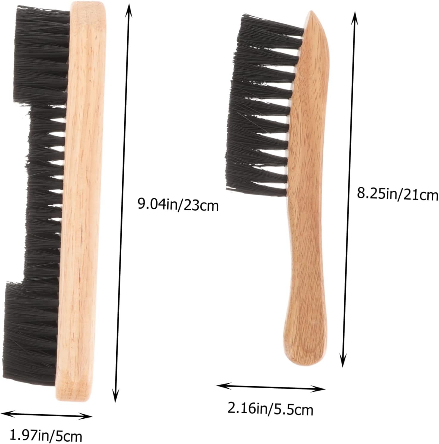 Milisten 2-Piece Wooden Pool Table Cleaning Brush Set Essential Billiards Accessory for Dust Removal and Maintenance for Home and Club Use