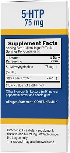 Miniatura 3 de Superior Fuente 5-HTP Suplementos nutricionales 75mg 60Count