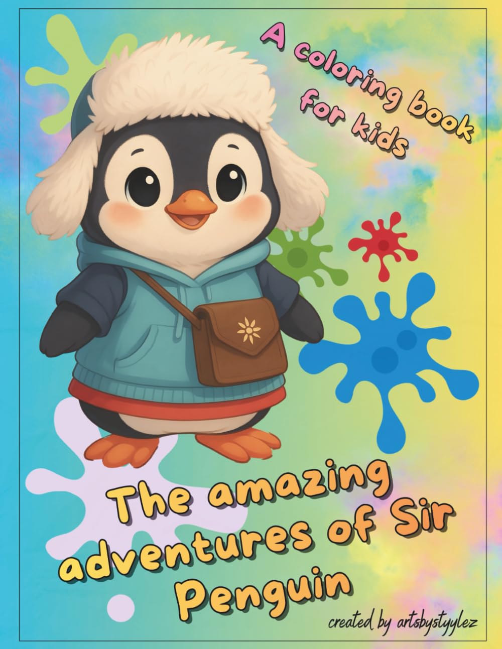 The amazing adventures of Sir Penguin: A coloring book for kids