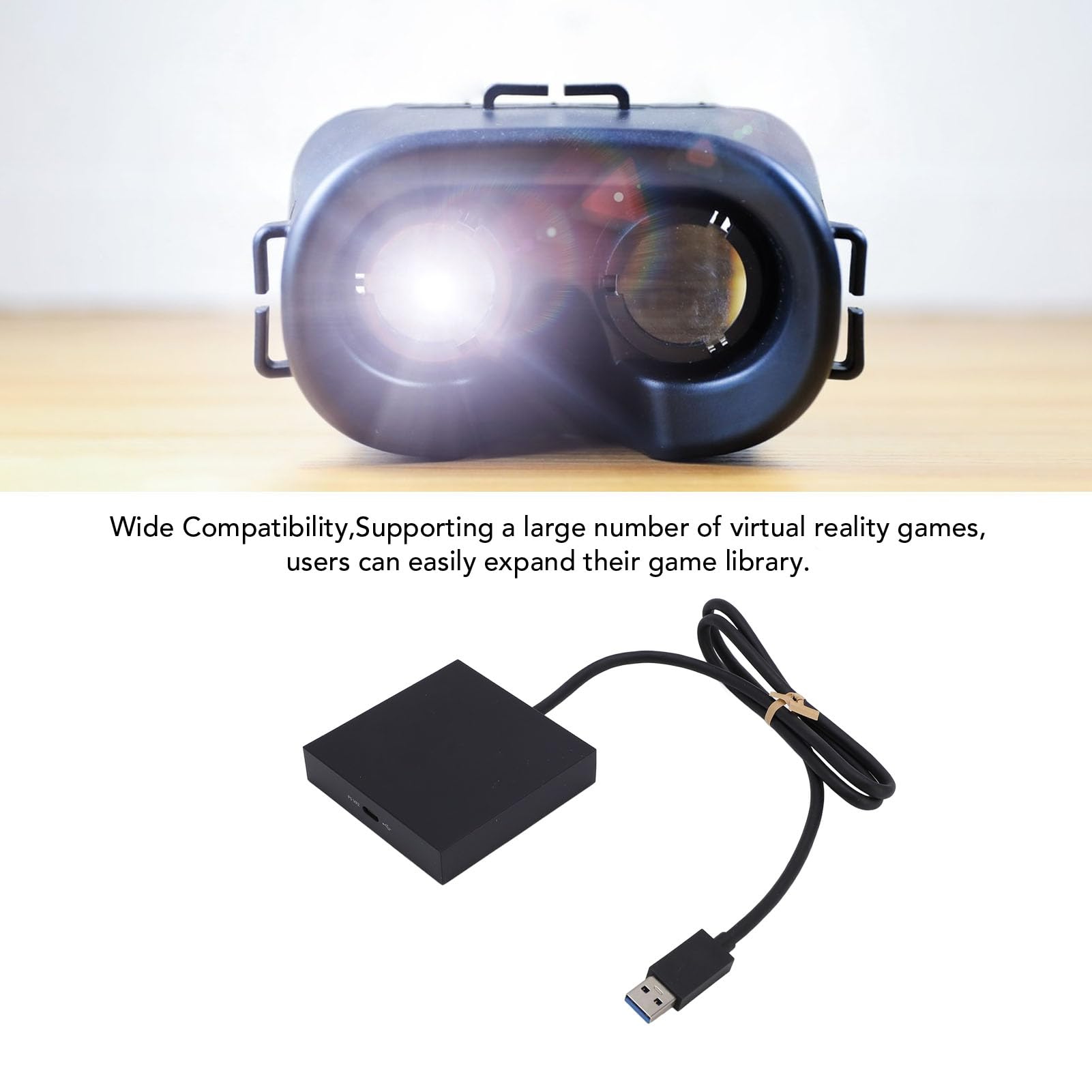 Tosuny Adattatore PC per Visore VR, Adattatore Console VR a PC, Configurazione Plug and Play con Supporto Ad Alta Risoluzione e Cavo DisplayPort Incluso (Spina europea)