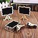 20 Pcs Wood Mini Chalkboard Signs with Support Easels, Place Cards, Small Rectangle Chalkboards Blackboard for Weddings, Birthday Parties, Table Numbers, Message Board Signs and Event Decorations