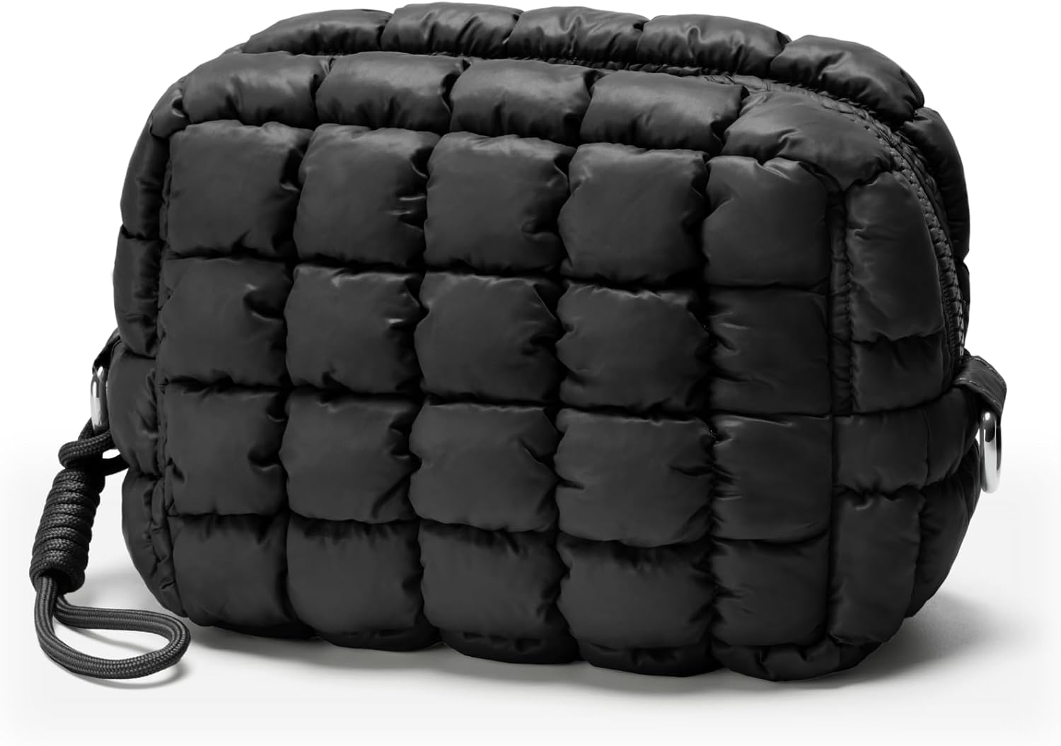 Quilted Makeup Bag Puffy Cosmetic Bag Cute Puffer Travel Toiletry Bag for Women, Small Makeup Pouch for Purse Quilted Cosmetic Pouch for Essentials Toiletries, Gift for Women, Girls