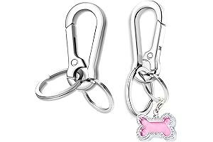 Stainless Steel Dog Tag Clips for Collars, Harnesses