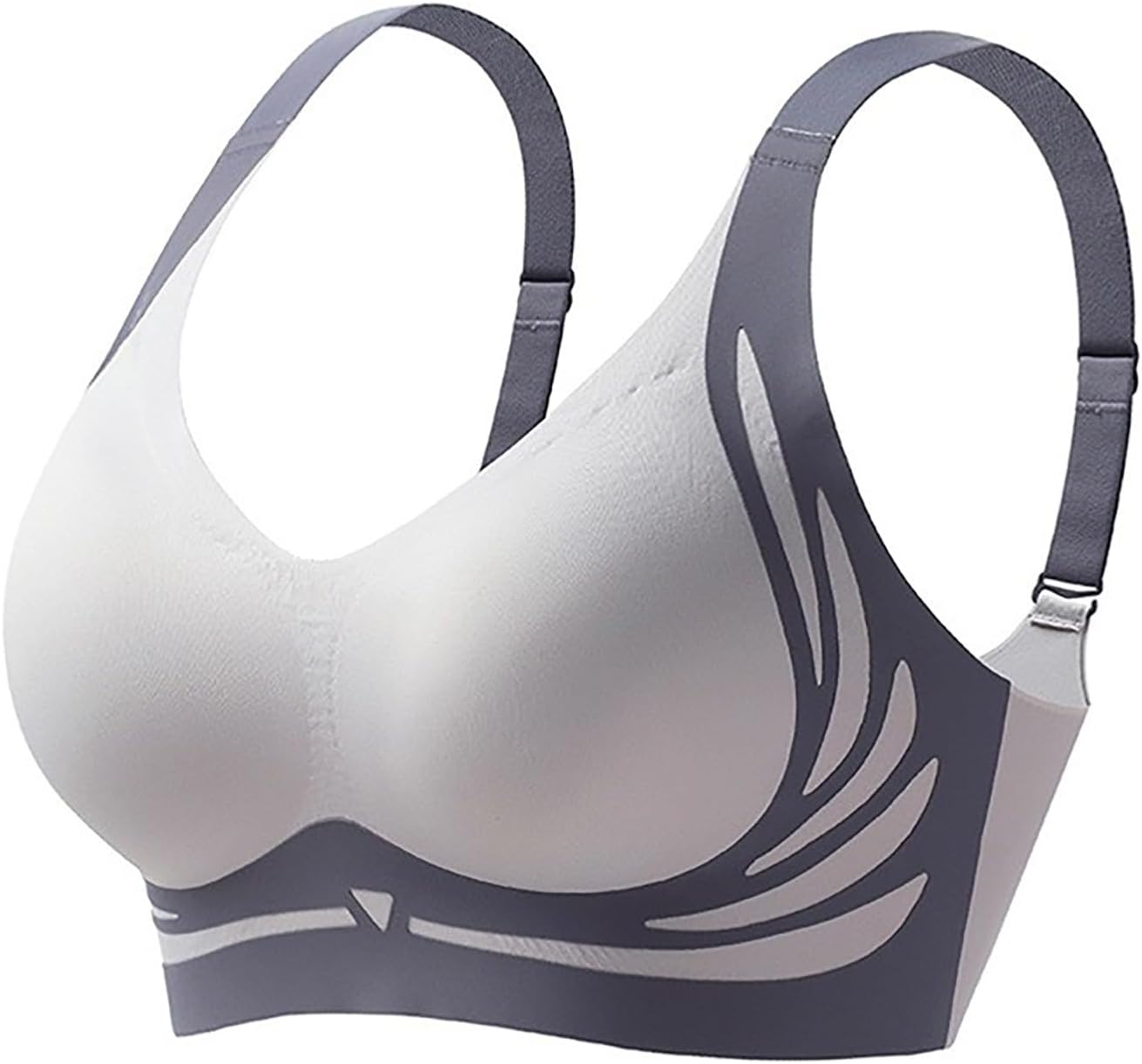 Cookie Women’s Sports Bras: Wireless, Push-Up Lift, High Support, Full Coverage Yoga Bras in Blue