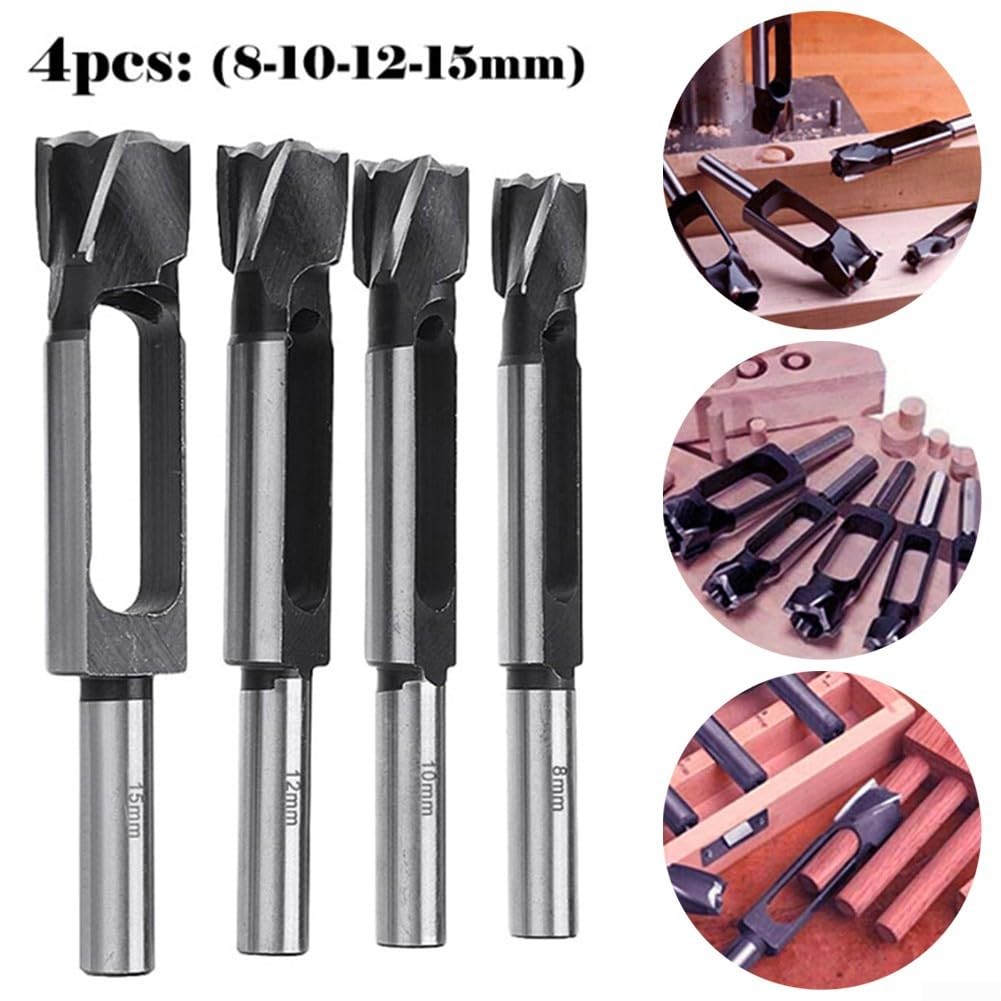 Brocas para Madera 4pcs para hcs 8-15mm Carpintería Brocas para