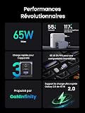 UGREEN Nexode Pro 65W Chargeur Rapide USB C 3 Ports GaNInfinity Tech - 9