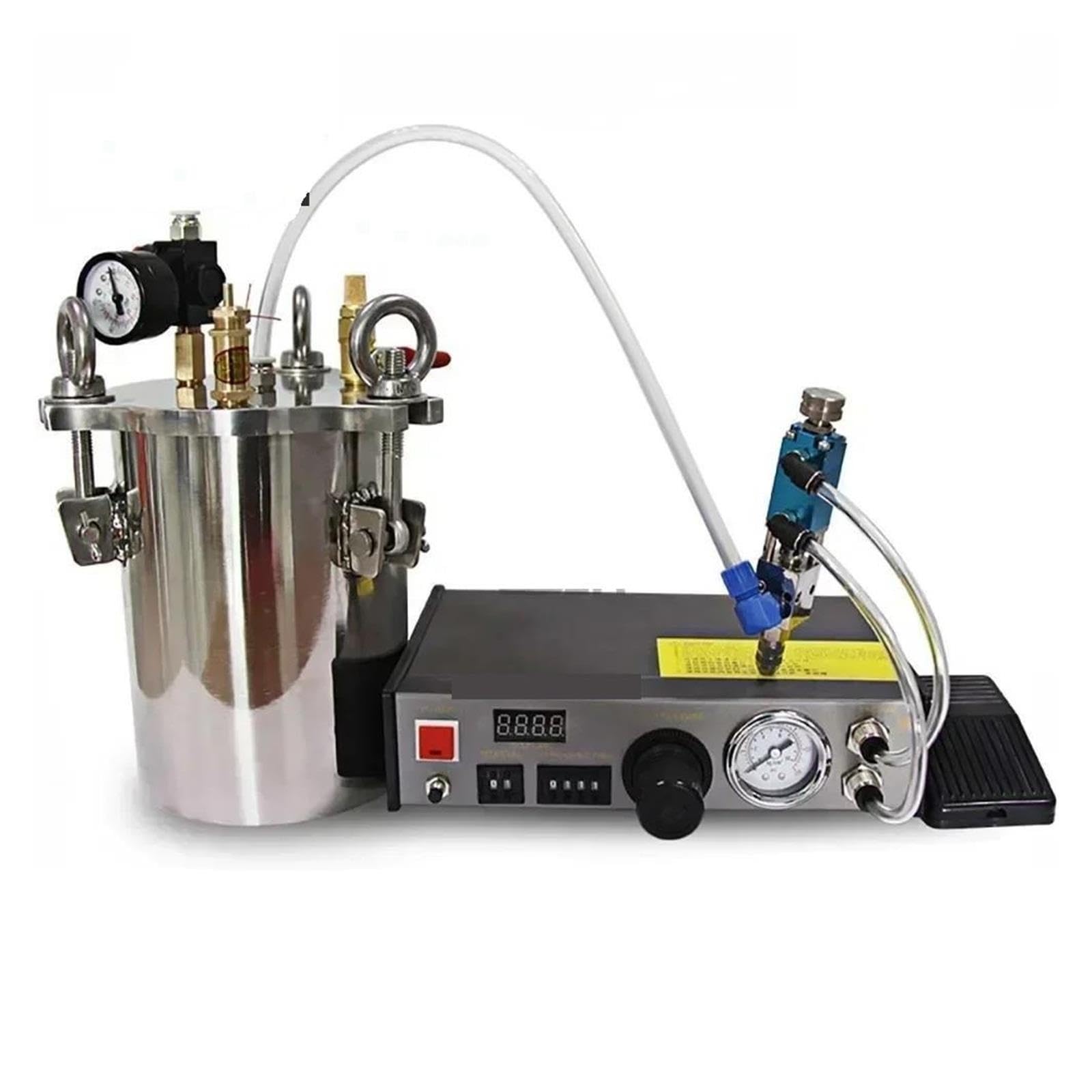 Serbatoio a Pressione for l'erogazione di Colla da Kit Dispenser con Serbatoio di stoccaggio della Colla Adesiva da 15 Litri, valvola di erogazione, Dispenser con ricambi necessari