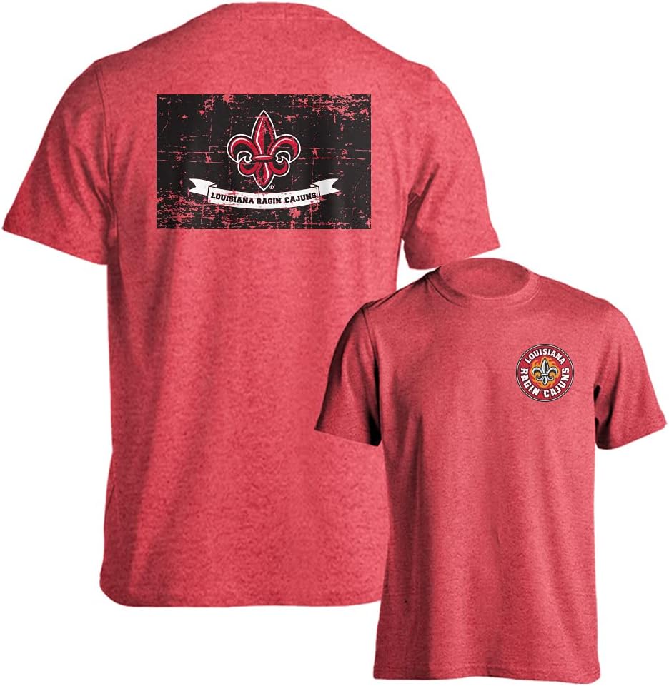 Louisiana Ragin' Cajuns Official Louisiana State Flag T-Shirt